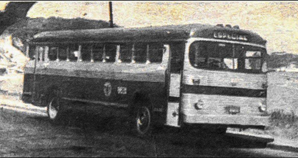 ônibus aos 1950